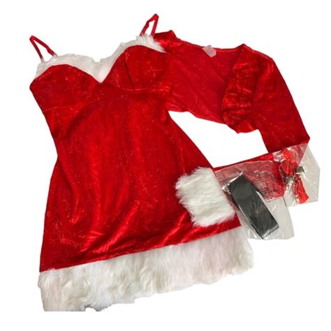 santa babydoll|Dreamgirl womens Santa Babydoll Set .